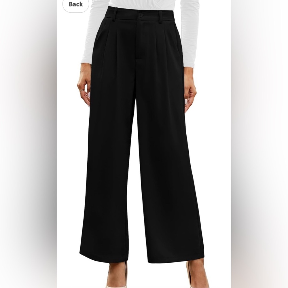 Grapent High Waisted Wide Leg Flowy Trousers